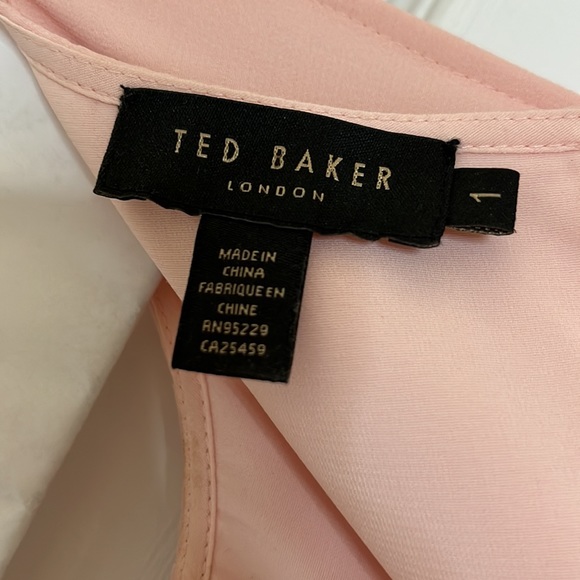 Ted Baker pink floral a line dress - Picture 4 of 4
